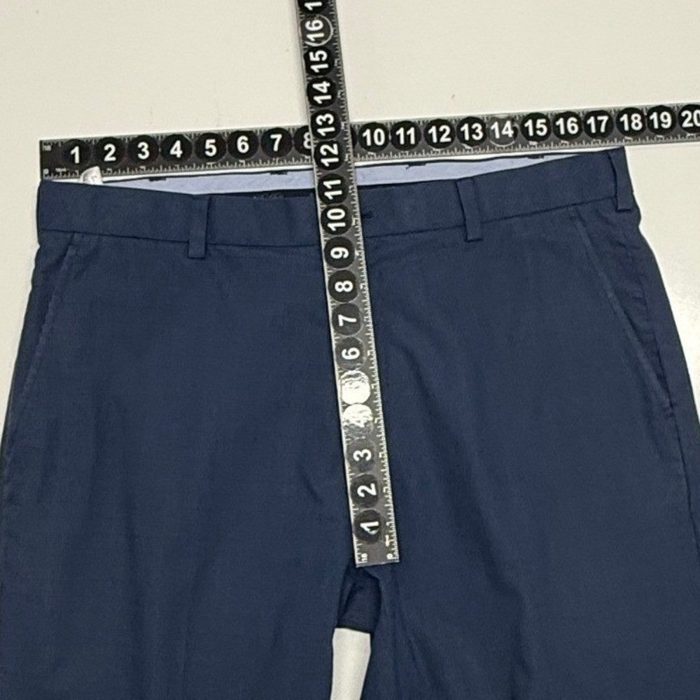 Brooks Brothers Clark Pants Mens 35X32 Blue Plaid Advantage Chino Supima Stretch - Picture 3 of 9
